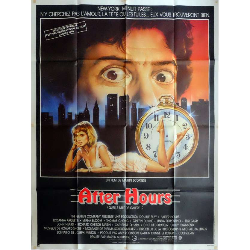 AFTER HOURS Affiche de film 120x160 cm - 1985 - Griffin Dunne, Martin Scorsese