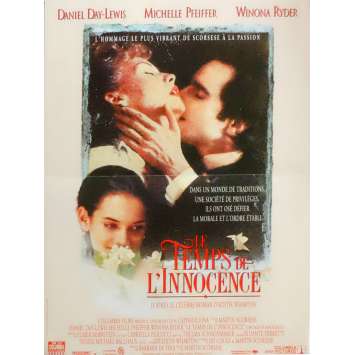 THE AGE OF INNOCENCE Movie Poster 15x21 in. French - 1993 - Martin Scorsese, Daniel Day Lewis