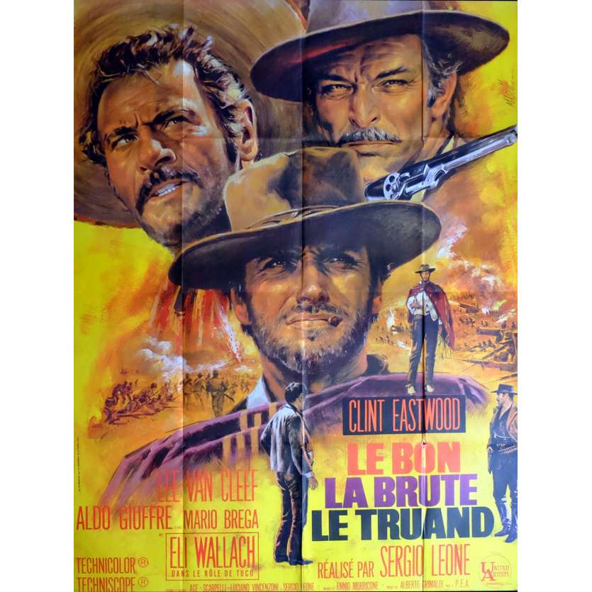 GOOD, THE BAD & THE UGLY French 1p R70s Clint Eastwood, C8