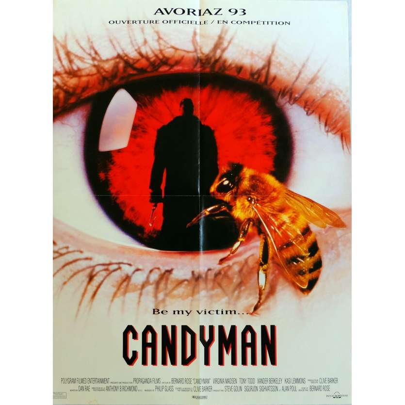 CANDYMAN Movie Poster 15x21 in. French - 1992 - Bernard Rose, Virginia Madsen