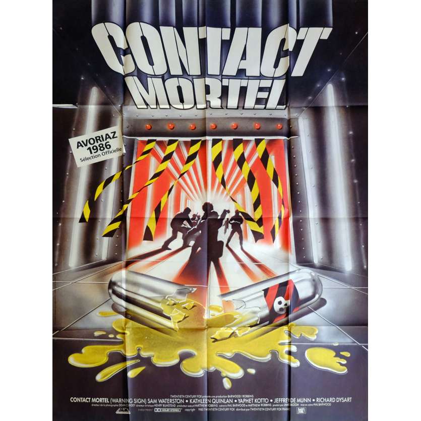 WARNING SIGN Movie Poster 47x63 in. French - 1985 - Hal Barwood, Sam Waterston