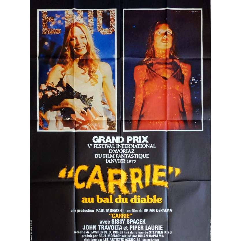 CARRIE Movie Poster 47x63 in. French - 1976 - Brian de Palma, Sissy Spacek