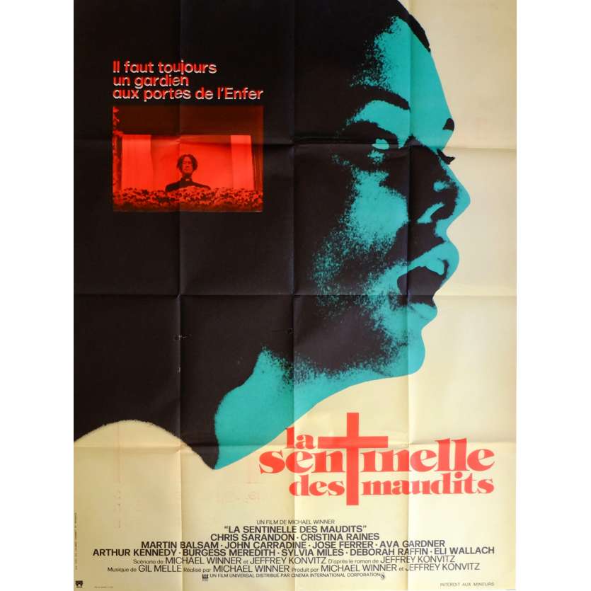 SENTINEL Movie Poster 47x63 in. French - 1977 - Michael Winner, Cristina Raines