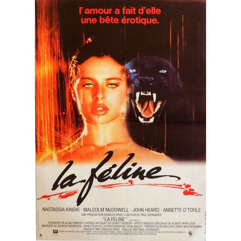 LA FELINE Affiche de film 40x60 cm - 1982 - Nastassja Kinski, Paul Schrader