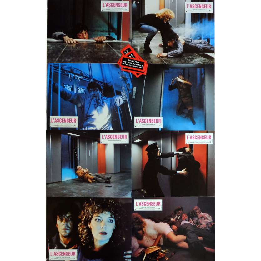 THE LIFT Lobby Cards x8 9x12 in. French - 1983 - Dick Maas, Huub Stapel