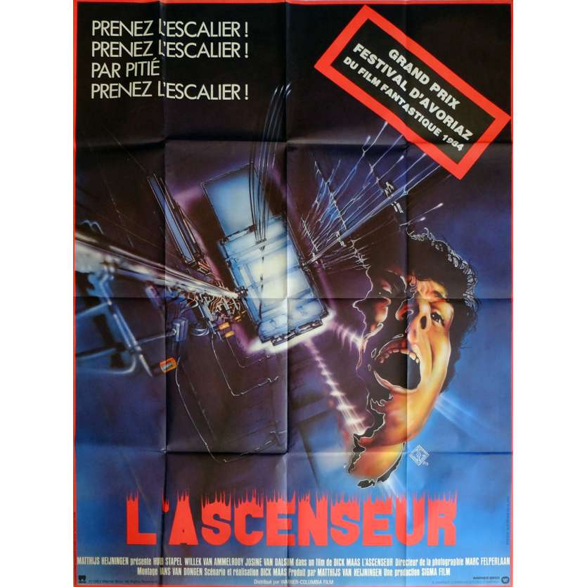 THE LIFT Movie Poster 47x63 in. French - 1983 - Dick Maas, Huub Stapel