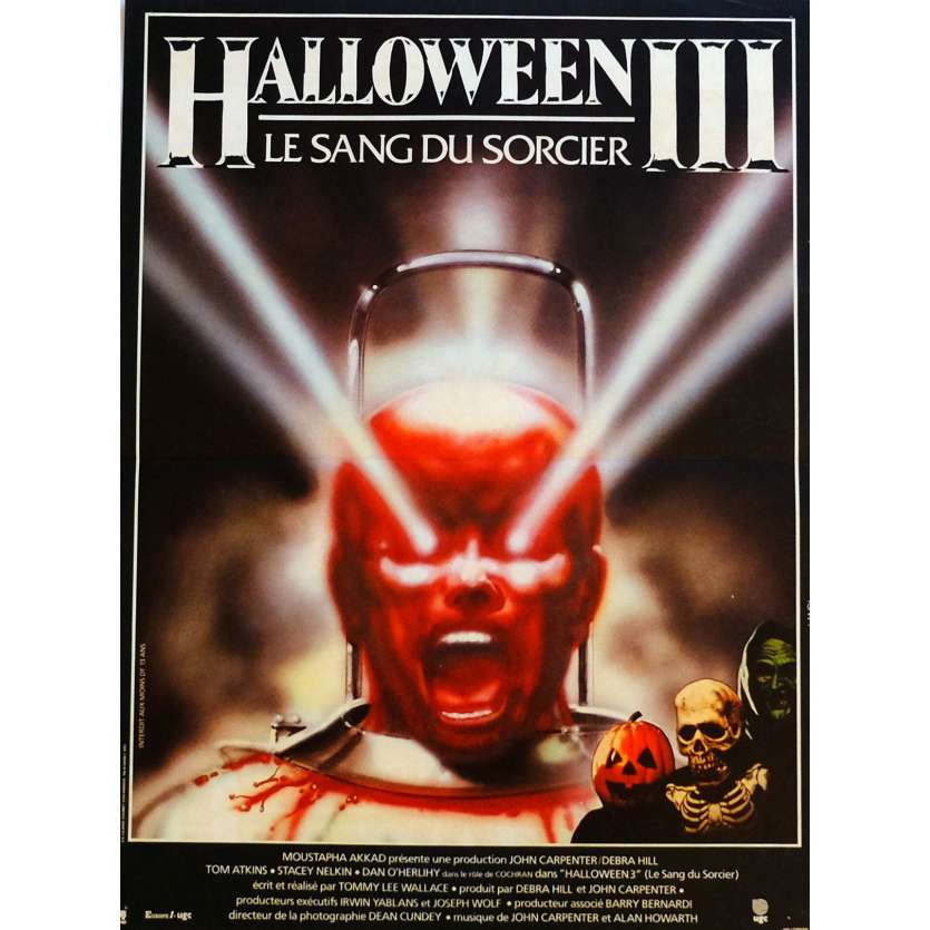 HALLOWEEN 3 Affiche de film 40x60 cm - 1982 - Tom Atkins, Tommy Lee Wallace