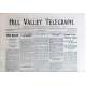 BACK TO THE FUTURE III Newspaper Prop - Hill Valley Telegraph