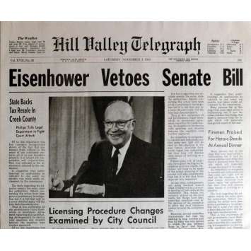 BACK TO THE FUTURE Newspaper Prop - Eisenower