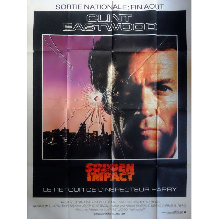 SUDDEN IMPACT Movie Poster  47x63 in. French - 1983 - Clint Eastwood, Sondra Locke