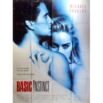 BASIC INSTINCT Affiche de film 120x160 cm - 1992 - Sharon Stone, Paul Verhoeven BASIC INSTINCT Affiche de film 120x160 cm - 1992 - Sharon Stone, Paul Verhoeven