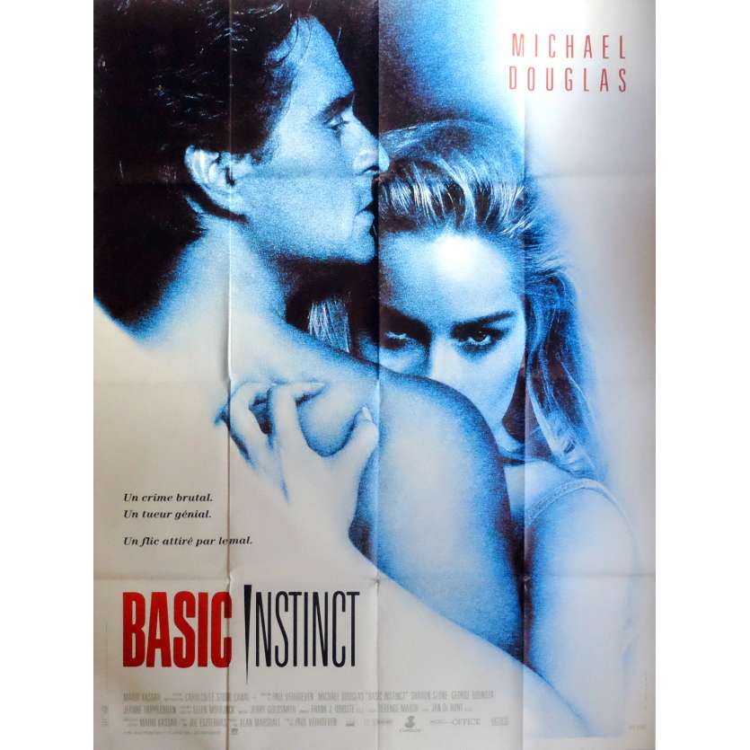 BASIC INSTINCT Affiche de film 120x160 cm - 1992 - Sharon Stone, Paul Verhoeven