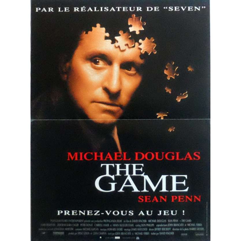THE GAME Affiche de film 40x60 cm - 1997 - Michael Douglas, David Fincher
