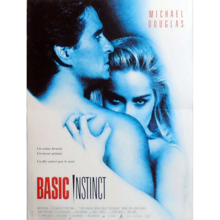 BASIC INSTINCT Movie Poster 15x21 in. French - 1992 - Paul Verhoeven, Sharon Stone
