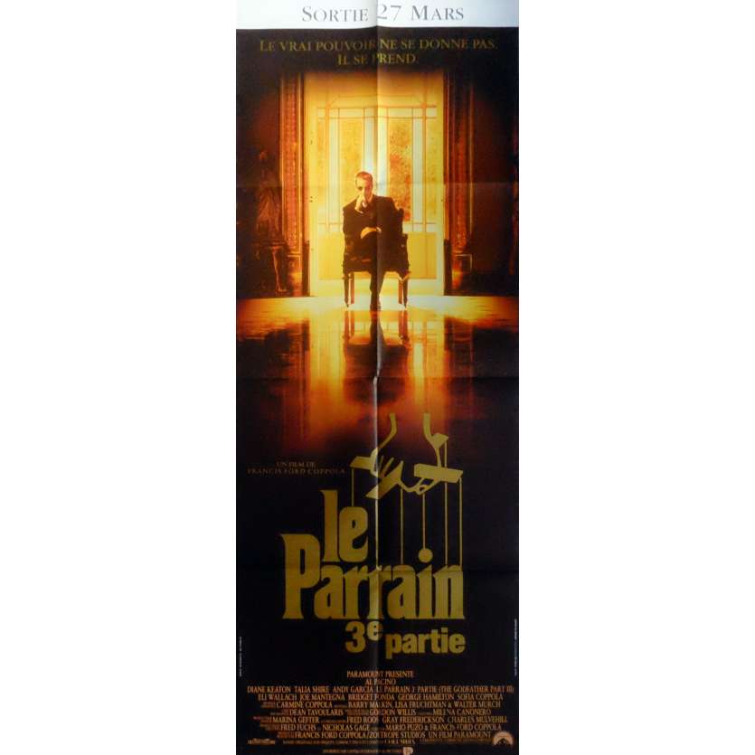 LE PARRAIN 3 Affiche de film 60x160 cm - 1990 - Al Pacino, Francis Ford Coppola