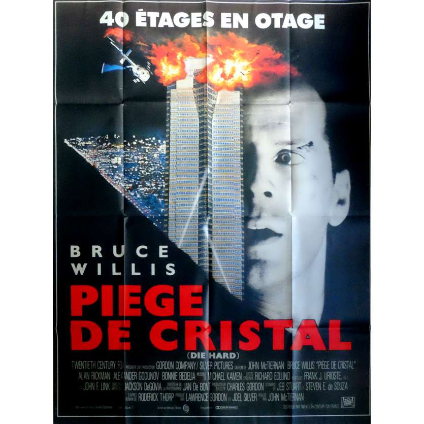 DIE HARD French movie poster '88 Bruce Willis, Alan Rickman