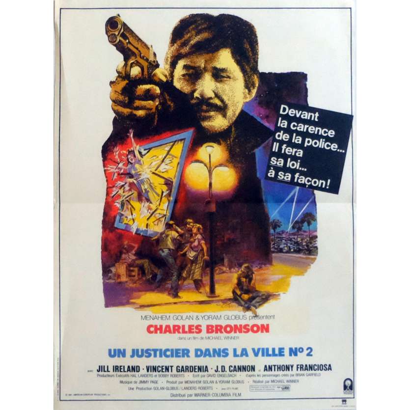 UN JUSTICIER DANS LA VILLE 2 Affiche 40x60 FR ''82 Charles Bronson Movie Poster'