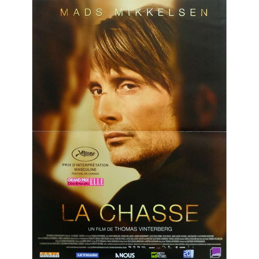 LA CHASSE Affiche de film  40x60 cm - 2012 - Mads Mikkelsen, Thomas Vinterberg