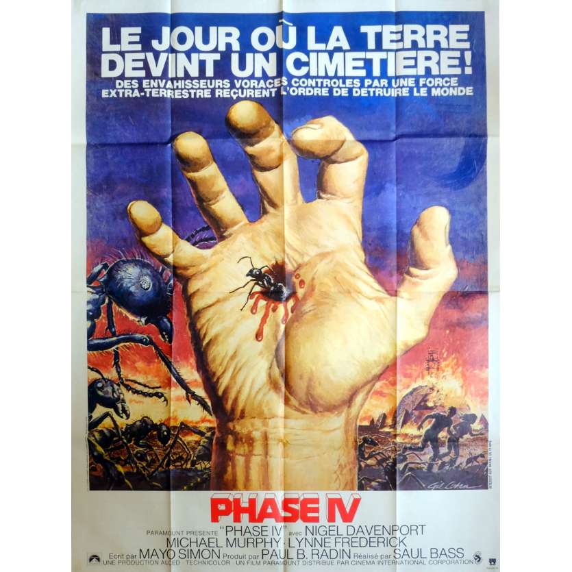 PHASE IV Movie Poster 47x63 '74 Saul Bass