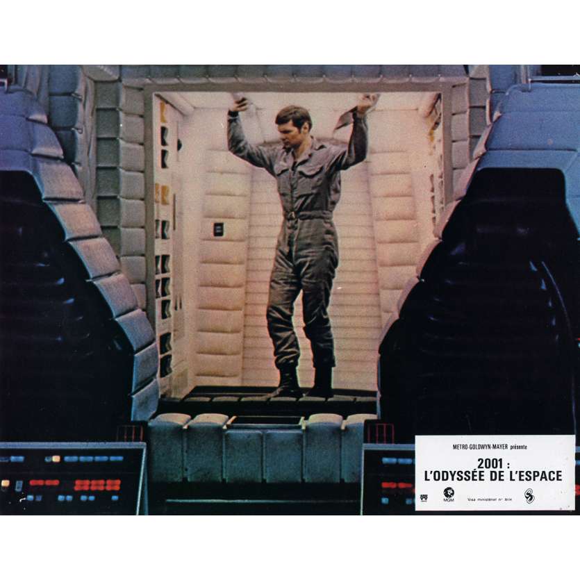 2001 A SPACE ODYSSEY Lobby Card N4 9x12 in. French - 1970 - Stanley Kubrick, Keir Dullea