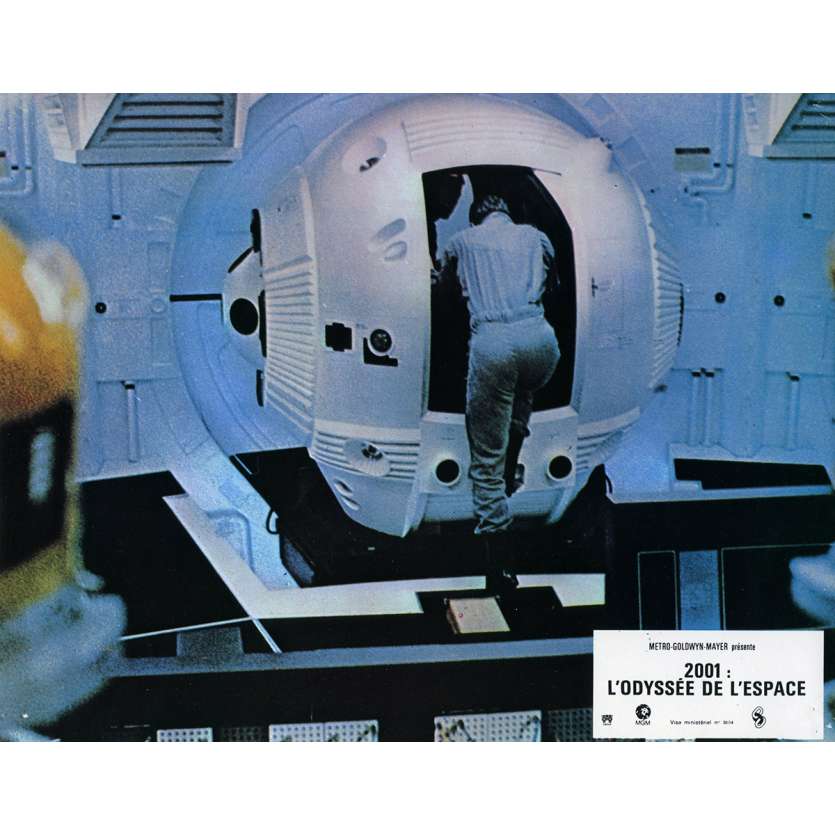 2001 A SPACE ODYSSEY Lobby Card N6 9x12 in. French - 1970 - Stanley Kubrick, Keir Dullea