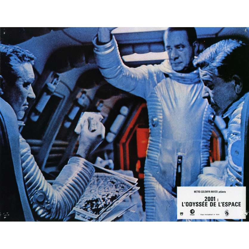 2001 A SPACE ODYSSEY Lobby Card N8 9x12 in. French - 1970 - Stanley Kubrick, Keir Dullea