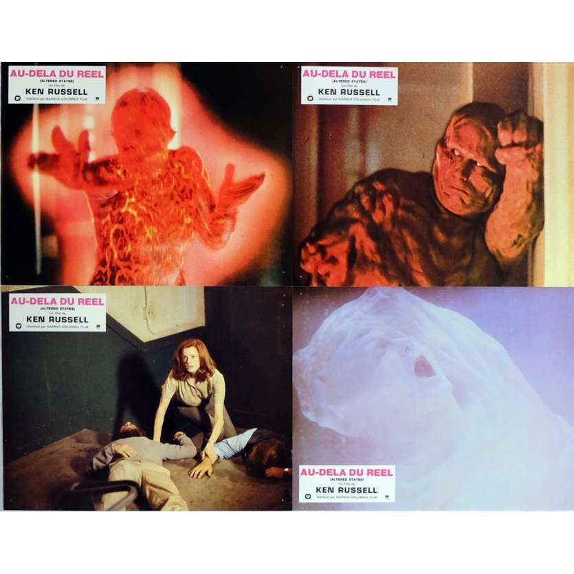 ALTERED STATES Lobby Cards x4 9x12 in. French - 1980 - Ken Russel, William Hurt