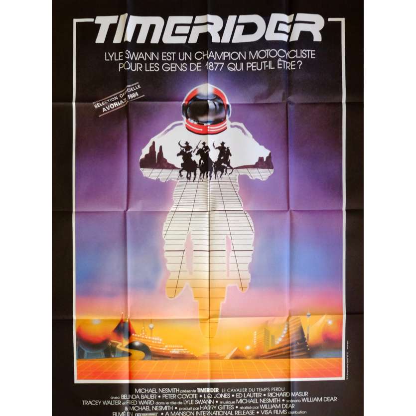 TIMERIDER Movie Poster 47x63 in. French - 1982 - William Dear, Fred Ward