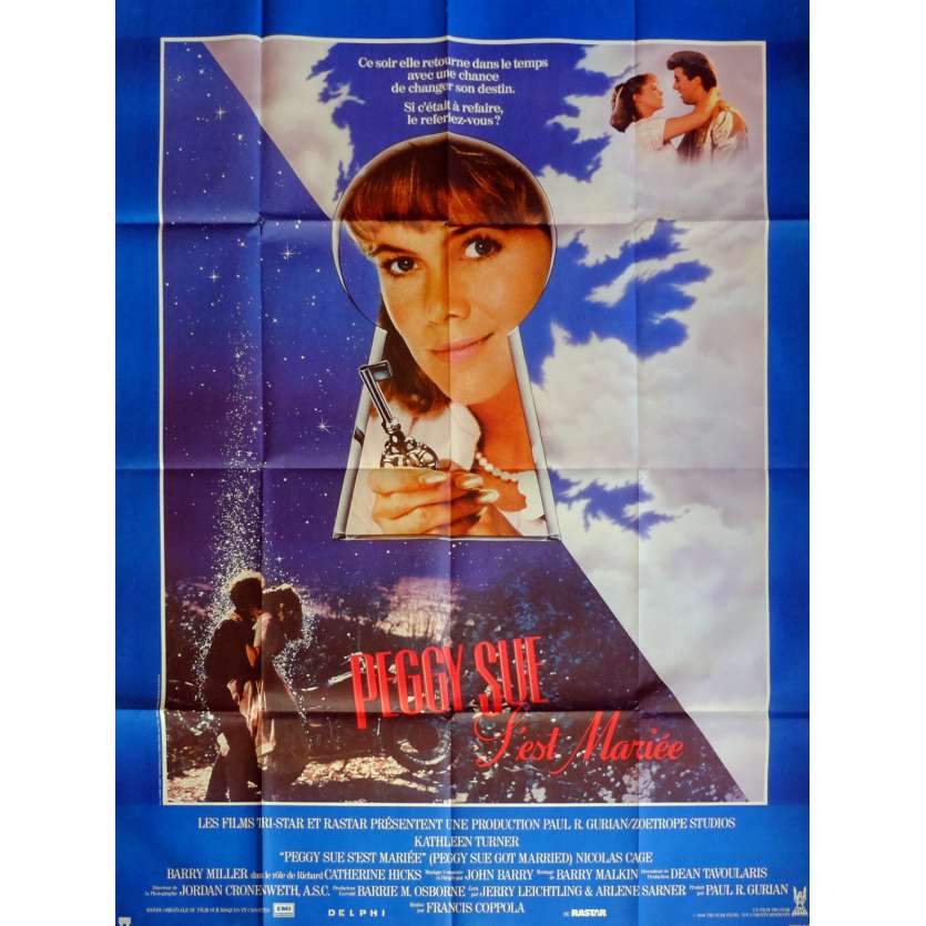 PEGGY SUE GOT MARRIED Movie Poster  47x63 in. French - 1986 - Francis Ford Coppola, Kathleen Turner