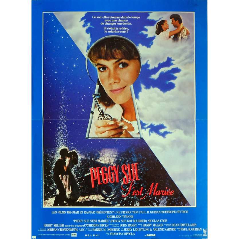 PEGGY SUE GOT MARRIED Movie Poster 15x21 in. French - 1986 - Francis Ford Coppola, Kathleen Turner