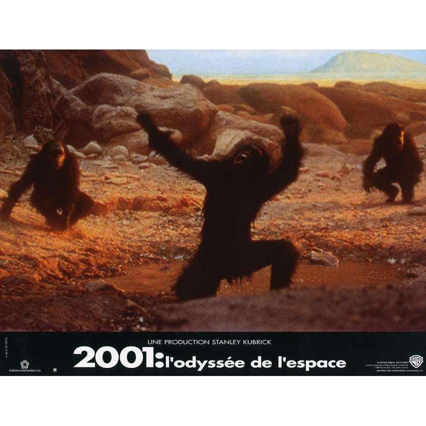 2001 A SPACE ODYSSEY Lobby Card N2 9x12 in. French - 1990 - Stanley Kubrick, Keir Dullea