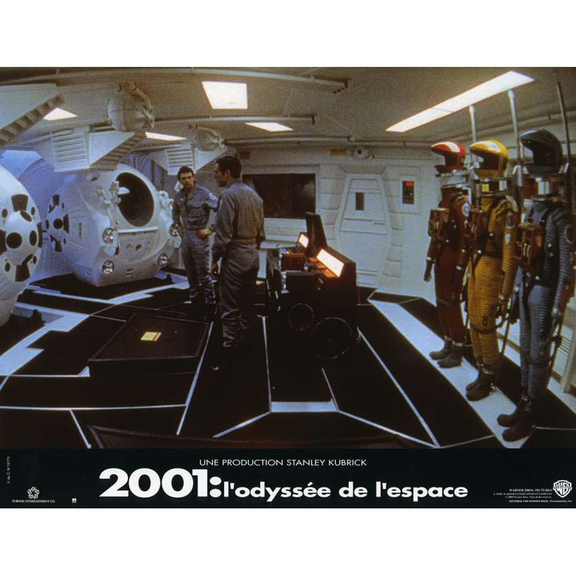 2001 A SPACE ODYSSEY Lobby Card N3 9x12 in. French - 1990 - Stanley Kubrick, Keir Dullea