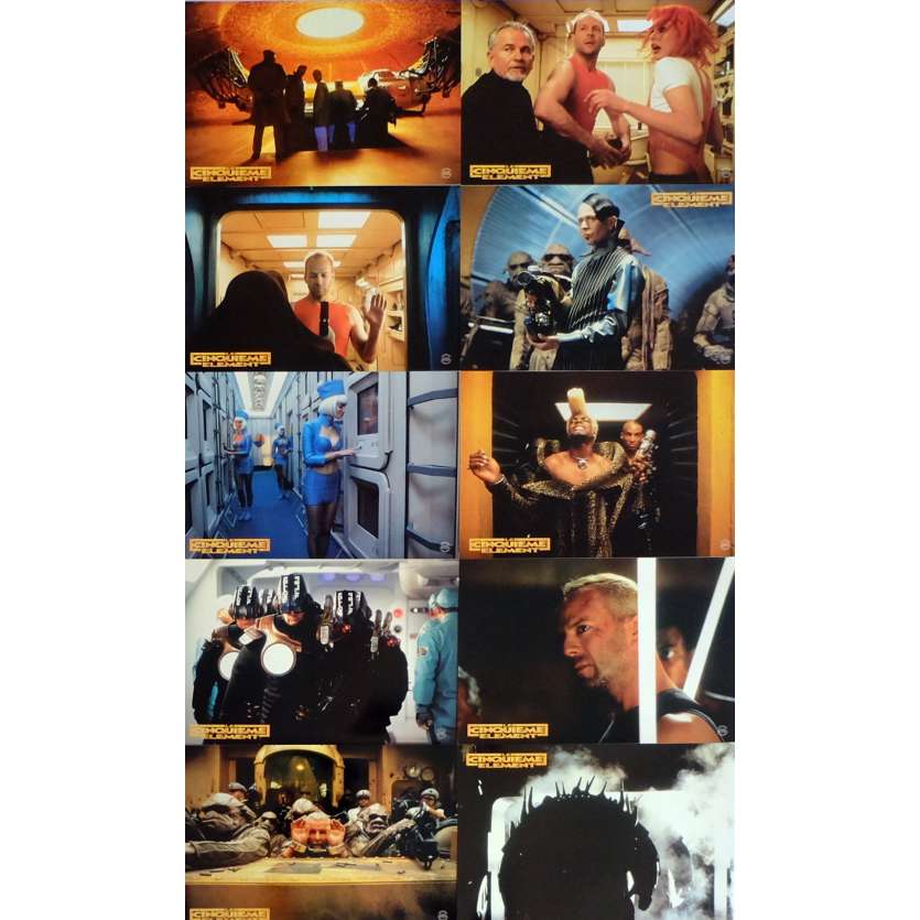 5TH ELEMENT Lobby Cards x10 11,8x12,6 in. French - 1997 - Luc Besson, Bruce Willis
