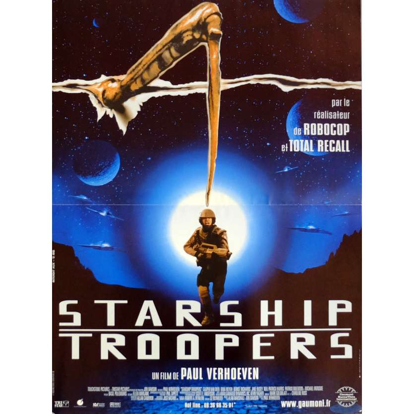 STARSHIP TROOPERS Movie Poster 15x21 in. French - 1997 - Paul Verhoeven, Denise Richard
