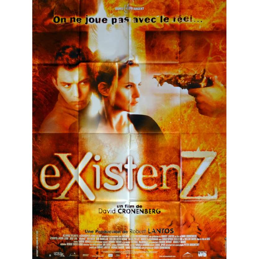 EXISTENZ Affiche de film 120x160 cm - 1999 - Jude Law, David Cronenberg