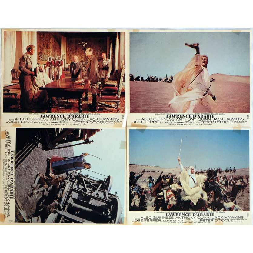 LAWRENCE OF ARABIA Lobby Cards x4 9x12 in. French - R1970 - David Lean, Peter O'Toole