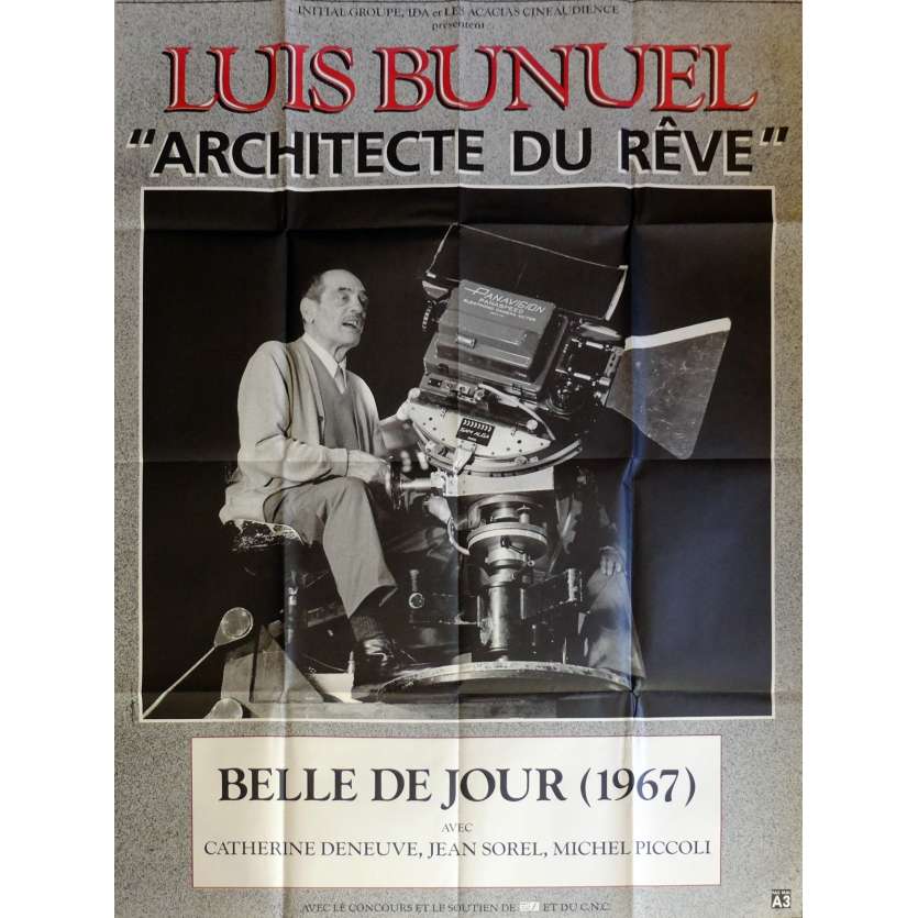 BELLE DE JOUR Movie Poster 47x63 in. French - 1967 - Luis Bunuel, Catherine Deneuve