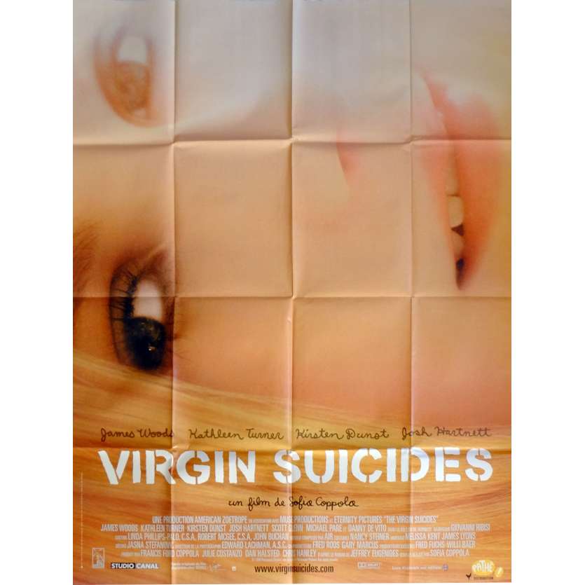 VIRGIN SUICIDES Affiche de film 120x160 cm - 1999 - Kirsten Dunst, Sofia Coppola