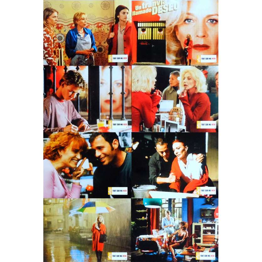 ALL ABOUT MY MOTHER Lobby Cards x8 9x12 in. French - 1999 - Pedro Almodovar, Cecilia Roth