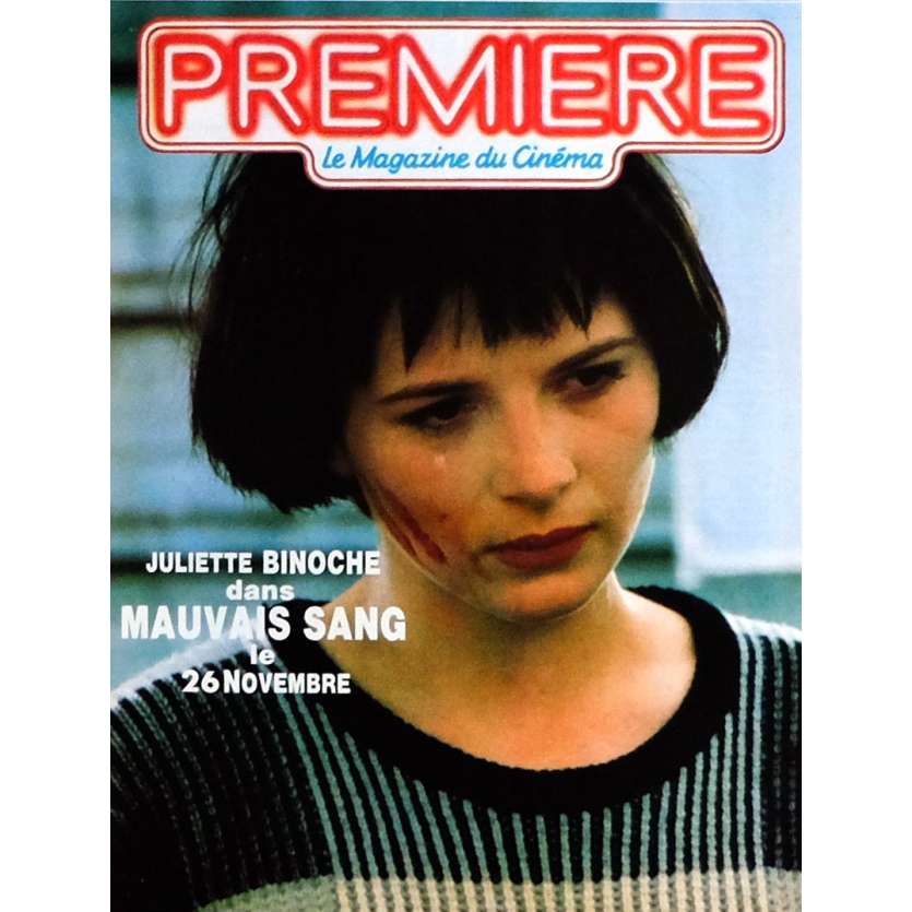 MAUVAIS SANG Herald 9x12 in. French - 1986 - Leos Carax, Juliette Binoche