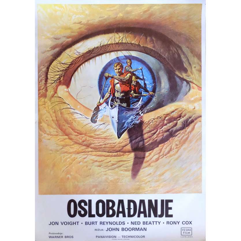 DELIVERANCE Movie Poster  27x19 in. Yougoslavian - 1972 - John Boorman, Burt Reynolds