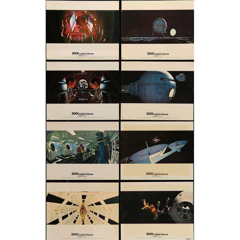 2001 A SPACE ODYSSEY Lobby Cards 8x10 in. USA - 1968 - Stanley Kubrick, Keir Dullea