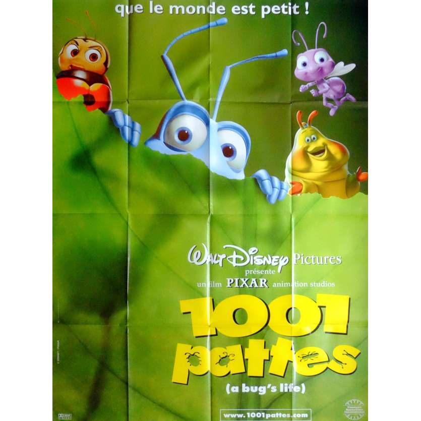 1001 PATTES Affiche de film 120X160 - 1998 - Disney, Pixar