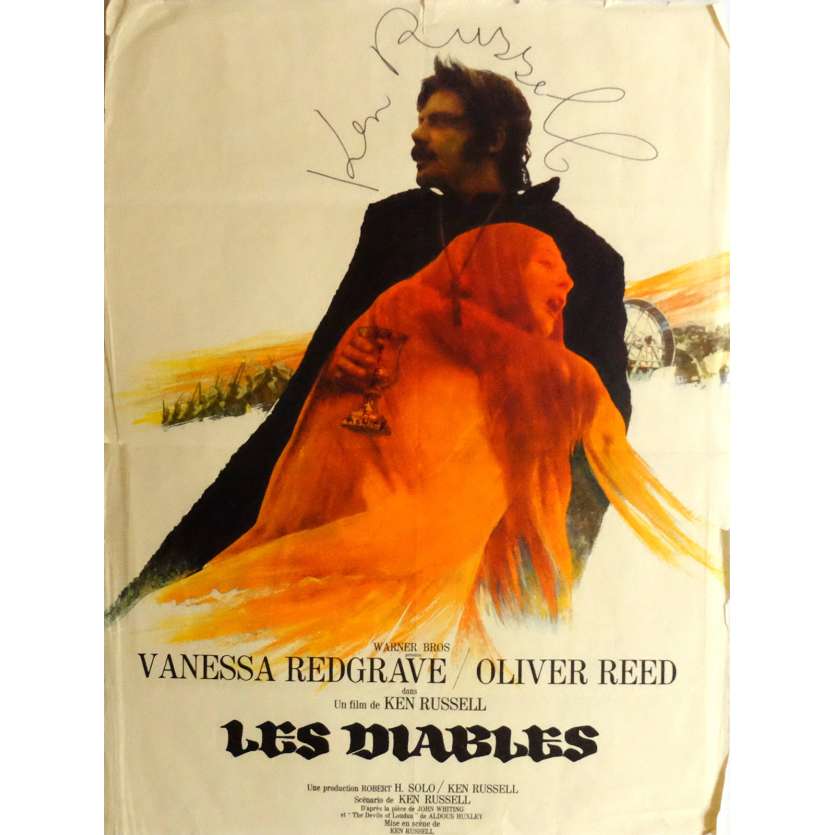 LES DIABLES Affiche signée 50x70 cm - 1971 - Oliver Reed, Ken Russel