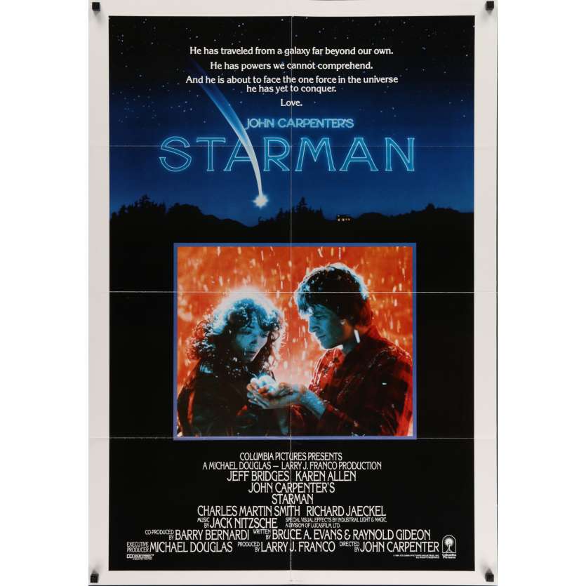 STARMAN Affiche de film  69x104 cm - 1984 - Jeff Bridges, John Carpenter