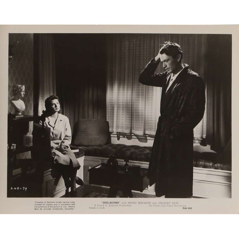 SPELLBOUND Movie Still N3 8x10 in. USA - R1949 - Alfred Hitchcock, Ingrid Bergman