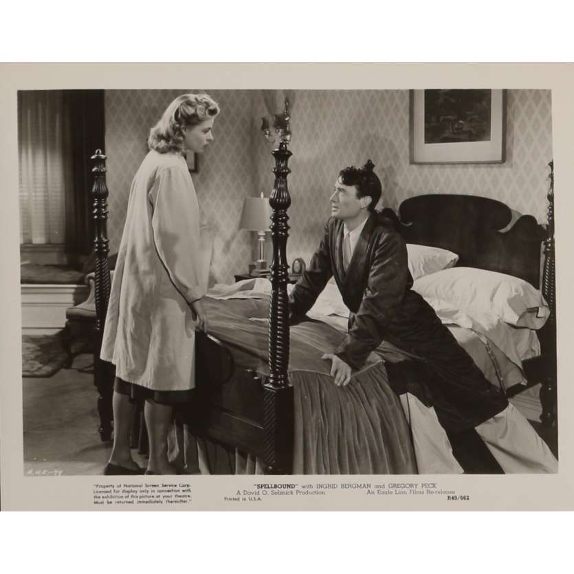 LA MAISON DU DOCTEUR EDWARDES Photo de presse N1 20x25 cm - R1949 - Ingrid Bergman, Alfred Hitchcock