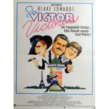 VICTOR VICTORIA Movie Poster 15x21 in. French - 1982 - Blake Edwards, Julie Andrews