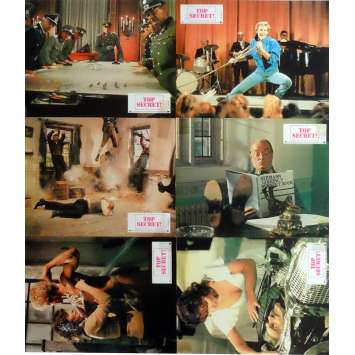 TOP SECRET Lobby Cards x6 Jeu B 9x12 in. French - 1984 - David Zucker, Val Kilmer