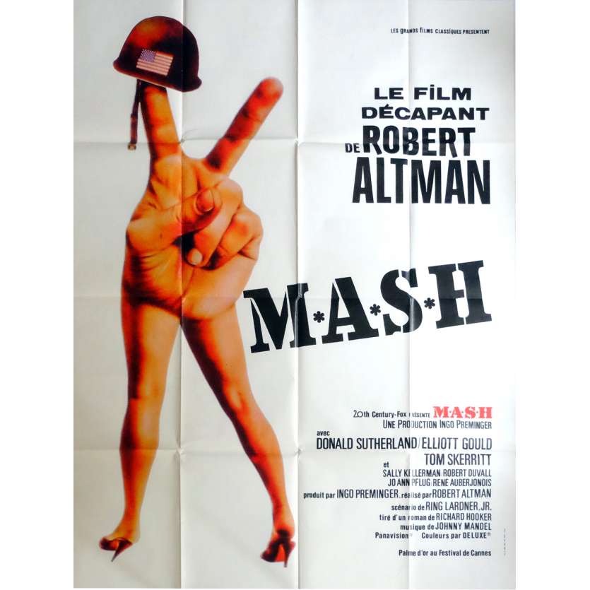 MASH Movie Poster 47x63 in. French - 1972 - Robert Altman, Donald Sutherland